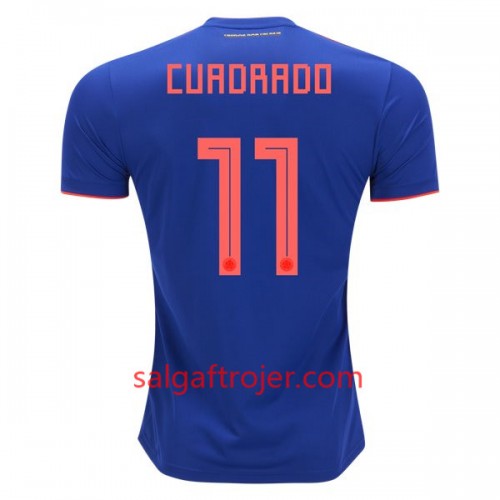 Colombia Fodboldtrøjer Cuadrado 11 Udebanesæt VM 2018 Colombia Fodboldtrøjer Cuadrado 11 Udebanesæt VM 2018